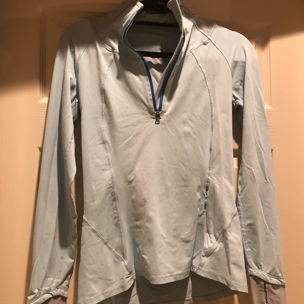 Sky blue lululemon half zip—size 6.